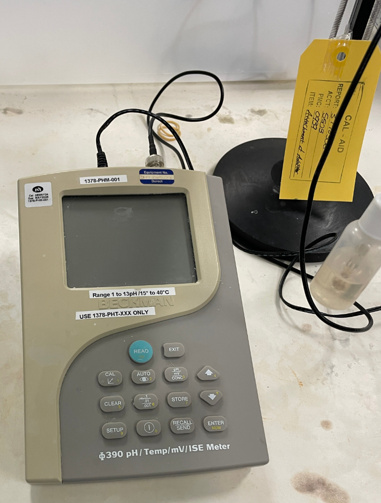 Image of Beckman Phi 390 pH Temp mV ISE Meter
